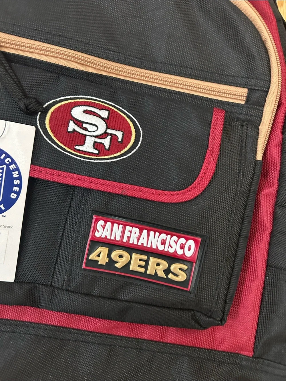San Francisco 49ers Black & Burgundy Team Backpack